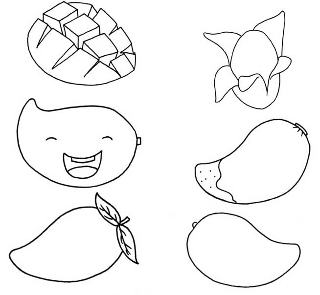 芒果简笔画