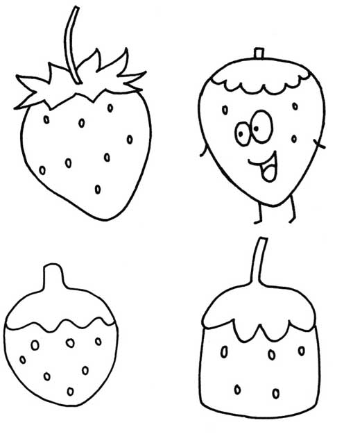 草莓简笔画