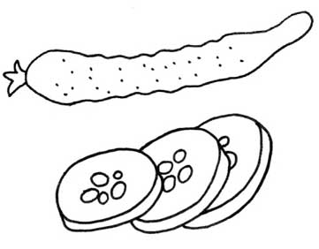 黄瓜简笔画