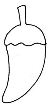 尖椒简笔画