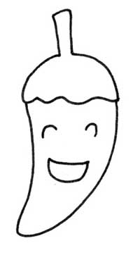 尖椒简笔画