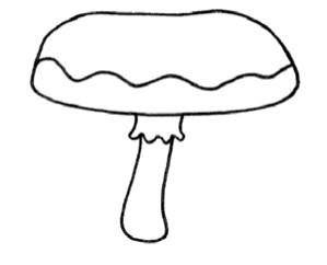 蘑菇简笔画