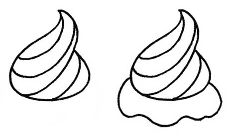 甜筒简笔画