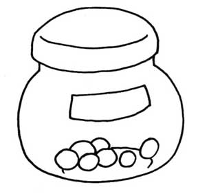 糖果简笔画