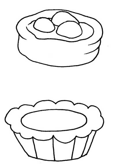 蛋挞简笔画