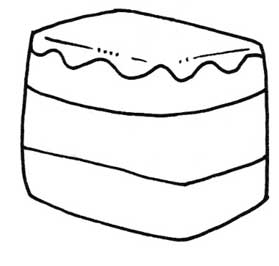 蛋糕简笔画