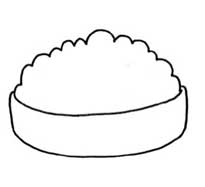 米饭简笔画