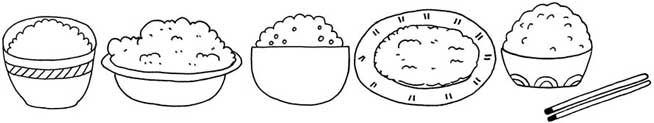 米饭简笔画