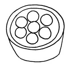 汤圆简笔画