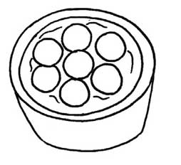 汤圆简笔画