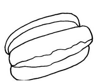 热狗简笔画