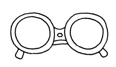 眼镜简笔画