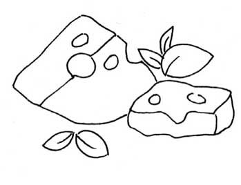 奶酪简笔画