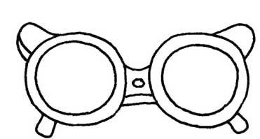 眼镜简笔画
