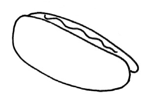 三明治简笔画