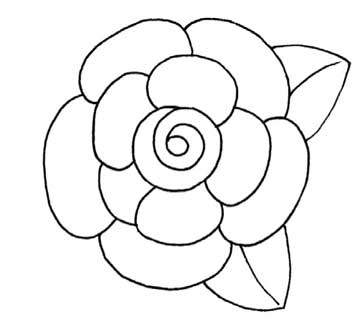 玫瑰简笔画