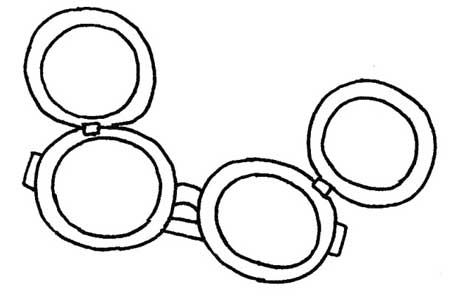 眼镜简笔画