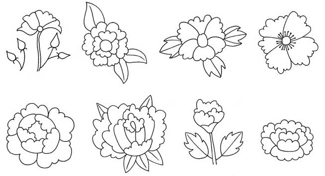 牡丹简笔画