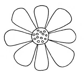 菊花简笔画
