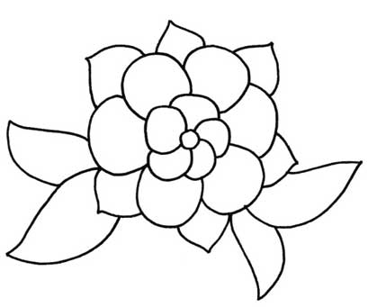 茉莉简笔画