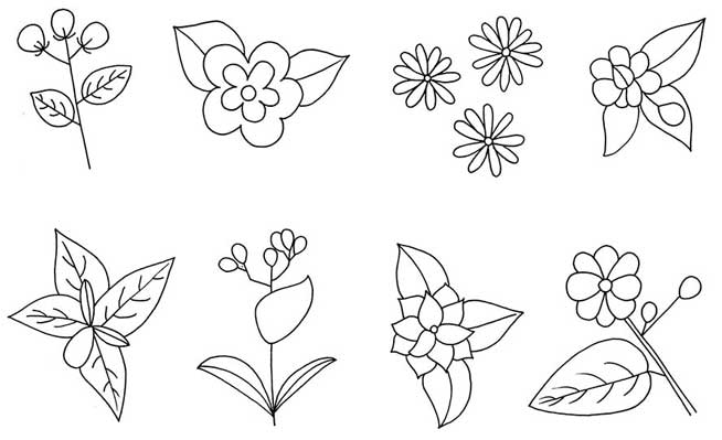 茉莉简笔画