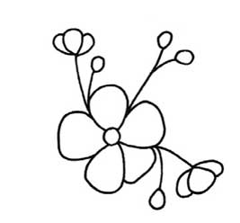 梅花简笔画