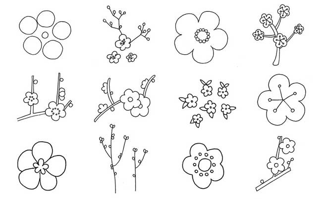 梅花简笔画