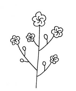 樱花简笔画