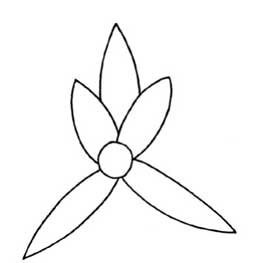兰花简笔画