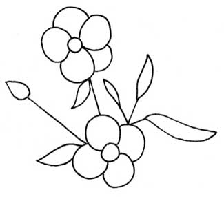 海棠简笔画