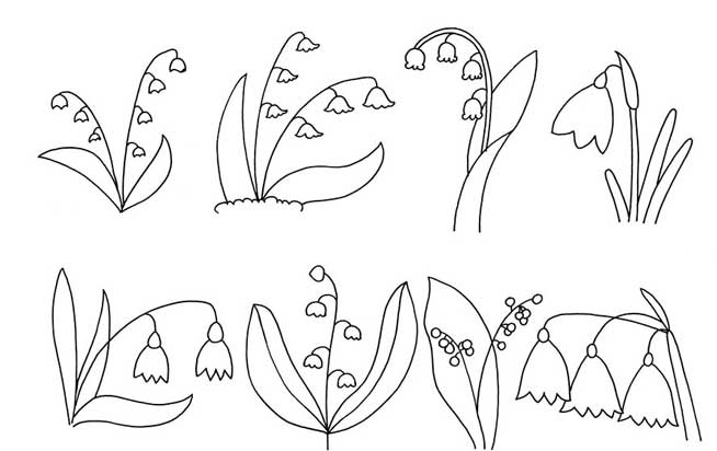 铃兰简笔画