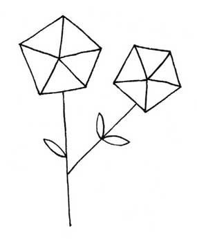 桔梗花简笔画