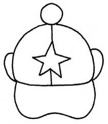 帽子简笔画