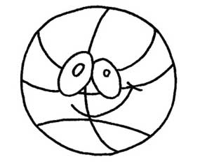 篮球简笔画