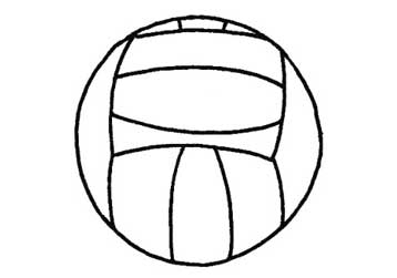 排球简笔画