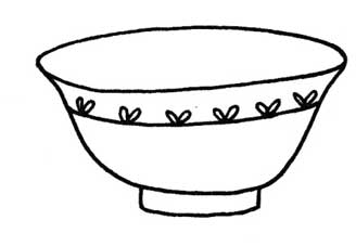 碗简笔画