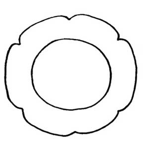 盘子简笔画