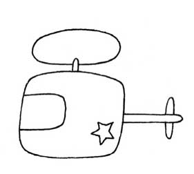 直升机简笔画