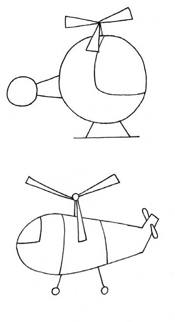 直升机简笔画