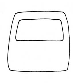公共汽车简笔画