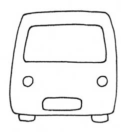 公共汽车简笔画