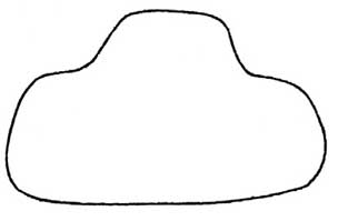跑车简笔画