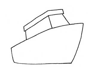 游轮简笔画