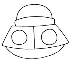 飞碟简笔画