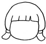 女孩简笔画
