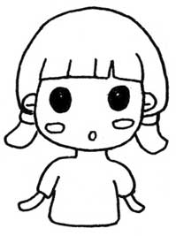 女孩简笔画