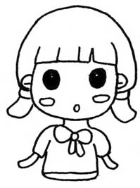 女孩简笔画