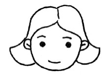 女青年简笔画