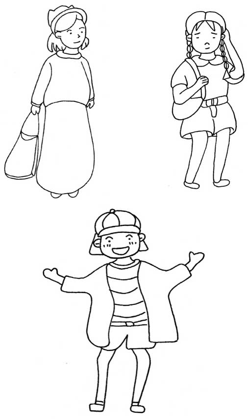 女青年简笔画