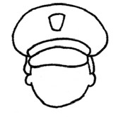 警察叔叔简笔画